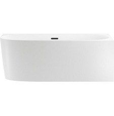 Акриловая ванна Wellsee Belle Spa 2.0 160x75, угловая правая с клапаном матовый черный