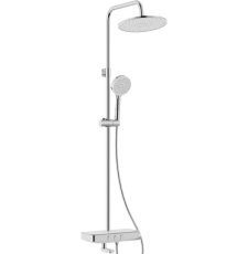 Душевая стойка Iddis Shelf SHESBBTi06 cо смесителем, хром