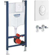 Инсталляция для унитаза Grohe Rapid SL 3 в 1 38719001 с кнопкой Skate Air, белый глянец