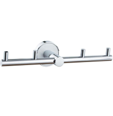 Крючок для ванной Vivi Felice Idilio R 1004 BL четверной, 22.7 см, хром глянец\белый Крючок для ванной Vivi Felice Idilio R 1004 BL четверной, 22.7 см, хром глянец\белый