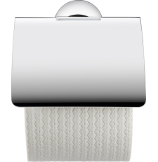 Держатель для туалетной бумаги Duravit Starck T 0099401000 с крышкой, хром