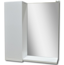Зеркало-шкаф с полкой Бел-Гаммари Гамма 09Ф8 55.2x67.2, левый, белый