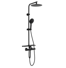 Душевая стойка Rea Mike Black P0550 с термостатом, черный матовый