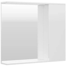 Зеркало-шкаф Volna Lake 80x70 с подсветкой, 1 дв., правое, белый глянец, zsLAKE80.R-01