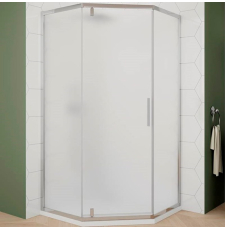 Душевая кабина Veconi Ottimo P10CH 90x90, пят., матов. Easy Clean\хром