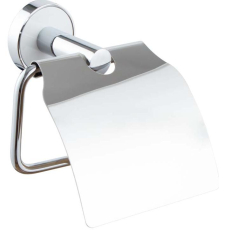 Держатель для туалетной бумаги Vivi Felice Idilio R 1006 BL с крышкой, хром глянец\белый