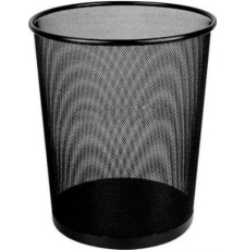 Мусорное ведро Merida Deli 11190 для бумаг, 10 л, черный\серый