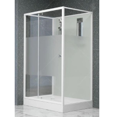 Душевая кабина RGW Andaman AN-207 90x120, прозр., мат.полоса Frost Line, белый