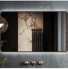 Зеркало Roxen Simon long 120x70 с подсветкой, сенсор, диммер, оружейная сталь