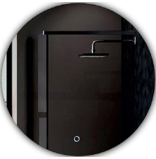 Зеркало Алмаз-Люкс ЗП Travel Tokyo 50s-4 50x50 с подсветкой, сенсор