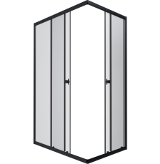 Душевая кабина Triton Вента Блэк А1 100x80 без поддона, пр., прозр.\черный, Щ0000057858