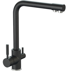 Смеситель для кухни Marrbaxx КМ006/Q4 М006Q004, с фильтром для питьевой воды, черный