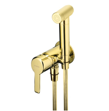 Смеситель с гигиеническим душем Deante Arnika BQA_Z34M встраиваемый, золото