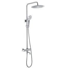 Душевая стойка Wasser Kraft Thermo A18801 с термостатом, хром
