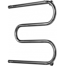 Полотенцесушитель Ростела М-образный 50x80 водяной, с полкой, ДУ-25, боковое 1", хром