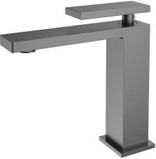 Смеситель для умывальника Vincea Dice VBF-2DS1GM, вороненая сталь