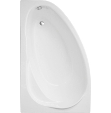 Акриловая ванна Polimat Marea 150x100 L, угловая левая, с ножками, белый