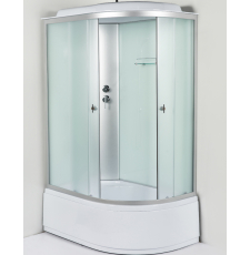 Душевой бокс Coliseum Симпл T-120 L 120x80 с поддоном, левая, мат.\бел.