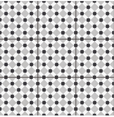 Напольная плитка-керамогранит Staro Carpets Pre-cut Rondo Grey Matt 60x60, матов., глаз., рект.