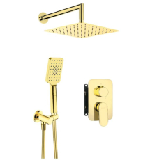 Встроенная душевая система Deante Alpinia Gold встроенная, со смесителем, золото