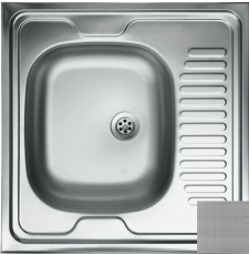 Мойка для кухни Kromevye Lay-On ЕС 209 D 60x60, накладная Мойка для кухни Kromevye Lay-On ЕС 209 D 60x60, накладная