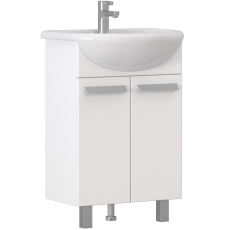 Тумба для умывальника Vigo Hoska 550-2-0 Уют напольная, 2 дв., белый