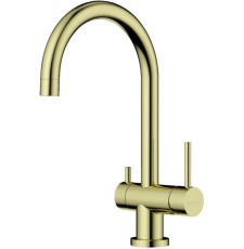 Смеситель для кухни Omoikiri Yamada-LG 4994479, с фильтром для питьевой воды, светлое золото