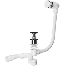 Сифон для ванны Roxen R70C-CH клик-клак, хром