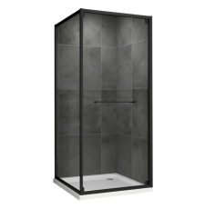 Душевая кабина Abber Schwarzer Diamant 100x100, прозр./черн.