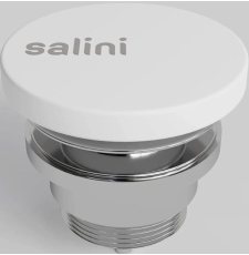 Донный клапан Salini D 604 16622WG без перелива, S-Sense, белый глянцевый Донный клапан Salini D 604 16622WG без перелива, S-Sense, белый глянцевый