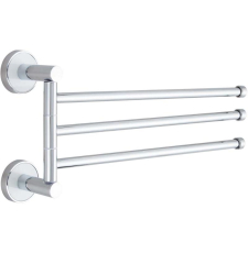 Держатель для полотенец Vivi Felice Idilio R 1024 BL поворотный, тройной, 38.5 см, хром глянец\белый