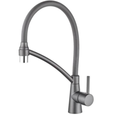 Смеситель для кухни Ledeme H99 L4399D-12 с гибким изливом, оружейная сталь
