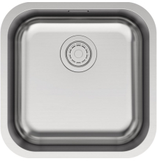 Мойка для кухни Paulmark Vello 44 Uni 44.6x44.6 VE44-BS, под столешницу, брашир. нерж.сталь