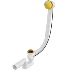 Сифон для ванны Whitecross SPWC60GLB полуавтомат, 60 см, латунь, брашированное золото