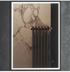 Зеркало Roxen Sigma 60x80 с подсветкой, сенсор, диммер, оружейная сталь