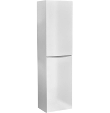 Шкаф-пенал Vela Бриз 40ПБК 2д., с корзиной для белья, белый