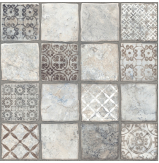 Напольная плитка-керамогранит Керамин Карфаген 1Д 40x40, светло-серый, 4810531156444