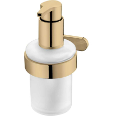 Дозатор для мыла Bisk Nature Gold 05850 настенный, бел.\зол. Дозатор для мыла Bisk Nature Gold 05850 настенный, бел.\зол.