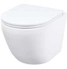 Унитаз Iddis Blanco подвесной, безободк., торнадо, с крышкой слим микролифт, белый глянец
