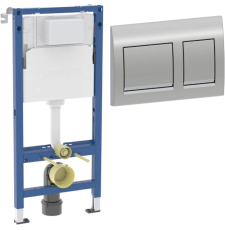 Инсталляция для унитаза Geberit Duofix Alpha 112 458.233.00.3A35Ch, с кнопкой Alpha35, хром глянцевый
