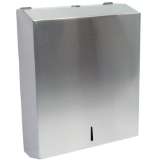 Диспенсер бумажных полотенец Puff-5615 антивандальный, хром матовый