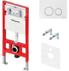 Инсталляция для унитаза Tece Tecespring S401101 с кнопкой кр., хром глянцевый