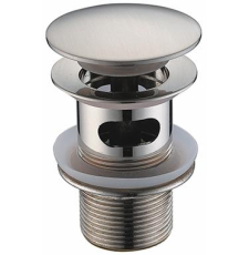 Донный клапан Wasser Kraft Push-up A073, матовый хром