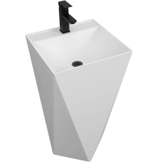 Раковина Belux Триумф Тр 45 напольная, solid surface, белый матовый 18