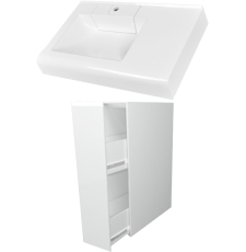 Раковина Marko Корса 80 на стиральную машину, с тумбой, 5234800