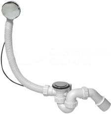 Сифон для ванны McAlpine MRB2C-PB клик-клак, хром