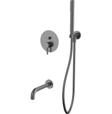 Встроенная душевая система Whitecross Y YSET06GM со смесителем, оружейная сталь