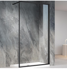 Душевая стенка-перегородка Veconi KR-81B 70x200, прозр.\черн.