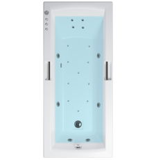 Гидромассаж Grado Люкс Flat, латунь, Джакузи 6, Аэро 10, Спина 4, кран