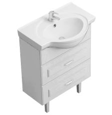 Тумба для умывальника КМК Bliss Фернанд 65 напольная, 2 ящ., белый